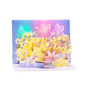 Customized 3D Pop Up Greeting Card Accepted OEM Service for Standard Occasion