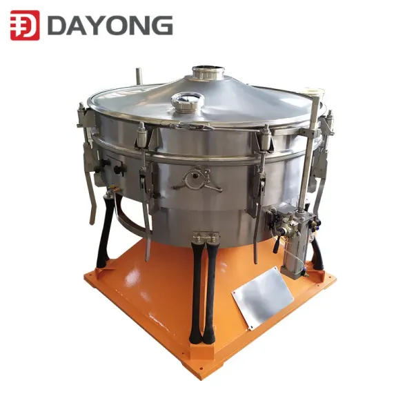 550mm-1750mm Vibrating Flour Sifter Green Circular Vibrating Sieve Machine