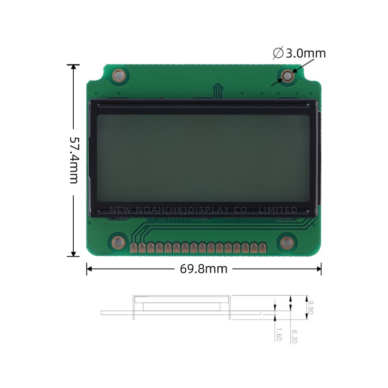 Cyrillic Gray Film 1604B Liquid Crystal Display 16PIN ST7066U Character LCD Screen Quality Assurance