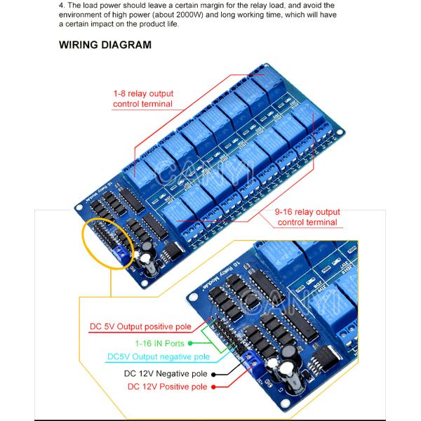 pcb assembly 5V 16 Channel Relay Module for arduino ARM PIC AVR DSP Electronic Relay Plate Belt optocoupler isolation