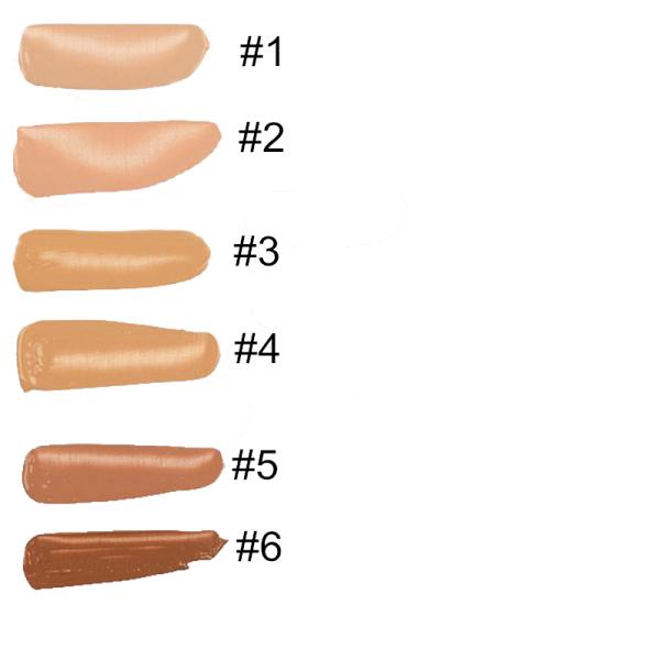 Muti - Colored Contour Face Powder 6 Colors Full Coverage Liquid Foundation