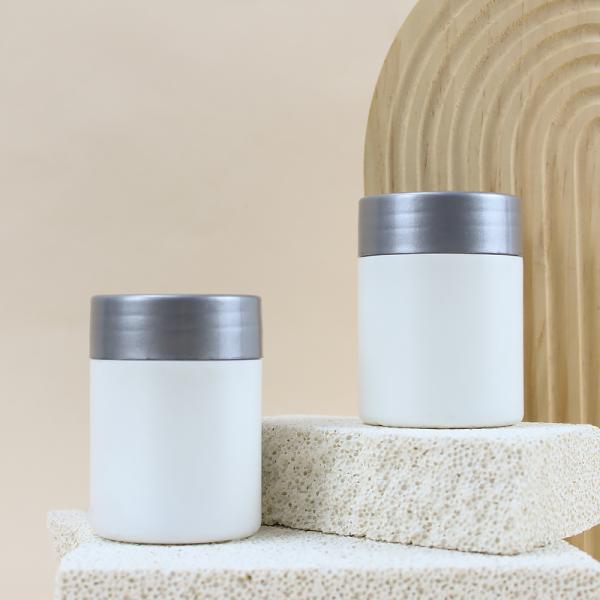 Eco Friendly Jars Luxury Cosmetics Skincare Moisturizer Packaging Containers Round Plastic Jar for Facial Cream