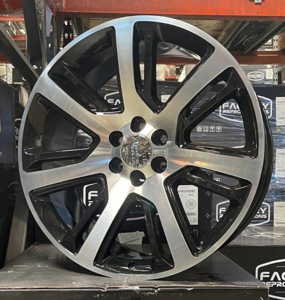 24 New Escalade Black Machine Wheels Rims 4738 For Yukon Denali 2WD 4WD