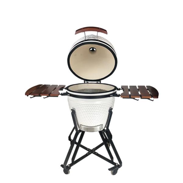 KIMSTONE 21 Inch Homeused Barbeque Grill Outdoor Kitchen Charcoal Ceramic Kamado Griller