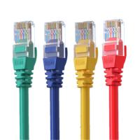 Câble Ethernet plat 3M Rj 45 de corde de correction de réseau de Cat5E Cat6