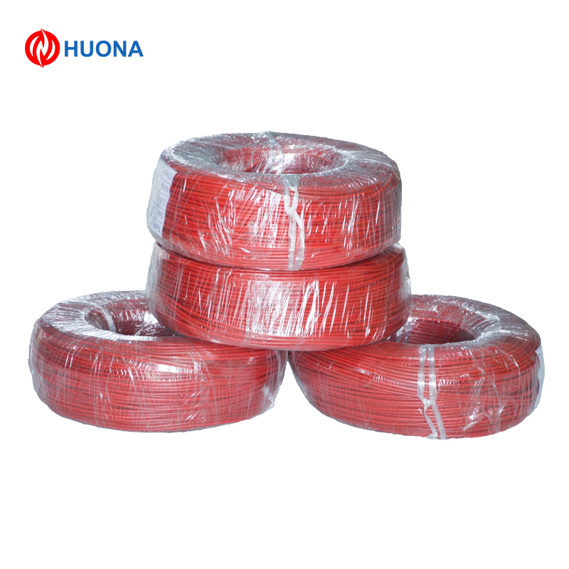 PT1000 RTD Extension Cable Silicone Rubber Insulated 4 Core 24AWG Flexible High Temp Resistant For Industrial Temperature Detection