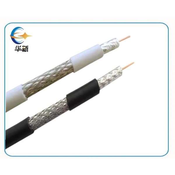 Low Loss Coaxial Cable RG6 LMR400 50 Ohm Flexible PE Jacket Double Shielded For 5G RF Antenna Ham Radio Military Use