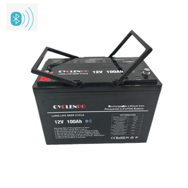 RV Solar Marine Golfcart Lithium Lifepo4 12v 100ah With Bluetooth APP