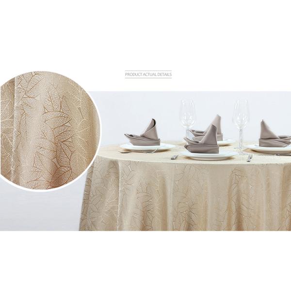100% Polyester Hotel Dinning Wedding Table Linens Logo Print