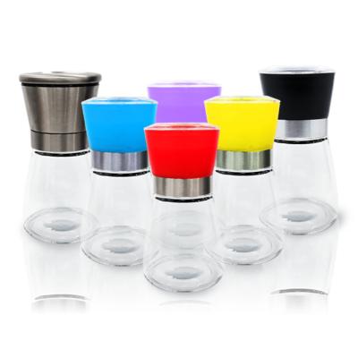 Top Qualidade 2oz 4oz Condimentos Pepper ShakerRound 4Oz Spice Jar de vidro com tampa de metal