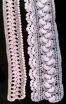 exquisite elastic stretch Crochet Lace trim handmade 7cm Cotton Lace