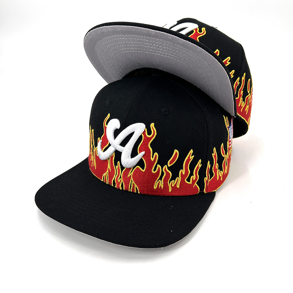 Flat Brim 3D Embroidery Snapback Hats Custom Logo Sports Men Women Adjustable Baseball Cap