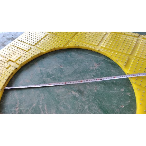 Polyurethane 30mm Thickness Rotary Table Anti Slip Mat Resistance To Corrosion