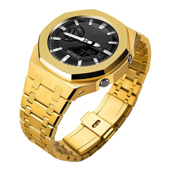 Часовой корпус Casio Ga2100 G из металлической резиновой ручки 316L из нержавеющей стали