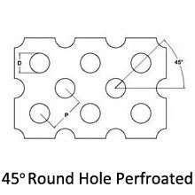 SS304 пефорировало экран нержавеющей стали отверстие 0.5mm до 10mm круглое