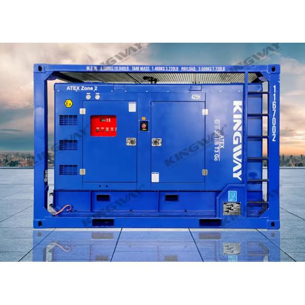 CE Kingway 260CFM ATEX ROHS BV Certified Zone 2 IIB T3 Explosion proof Diesel Engine Air Compressor with good Air Compressor