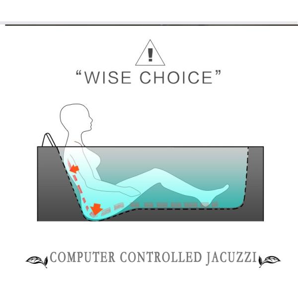 Ливня ванны гидролечения 1700 x 800 водоворотов квадрат Freestanding комбинированный