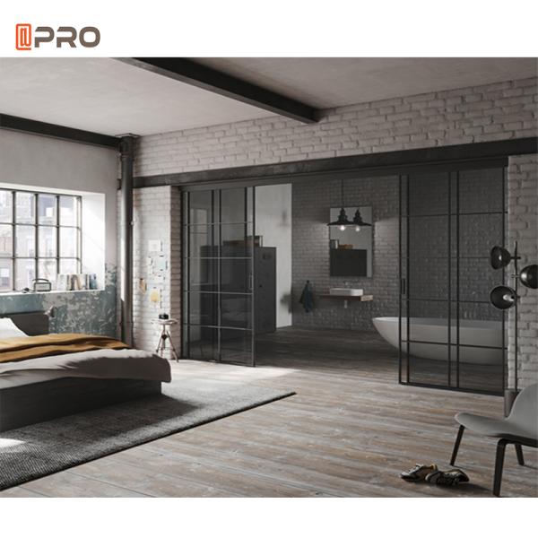 Powder Coated Interior Bedroom Aluminium Sliding Glass Door Plexiglass