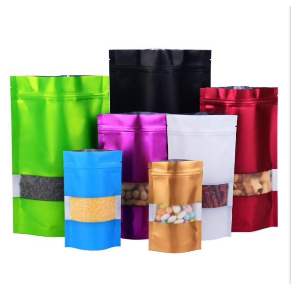 Высокие мешки алюминиевой фольги барьера 18*26cm стоят вверх пластиковый напечатанный мешок с окном