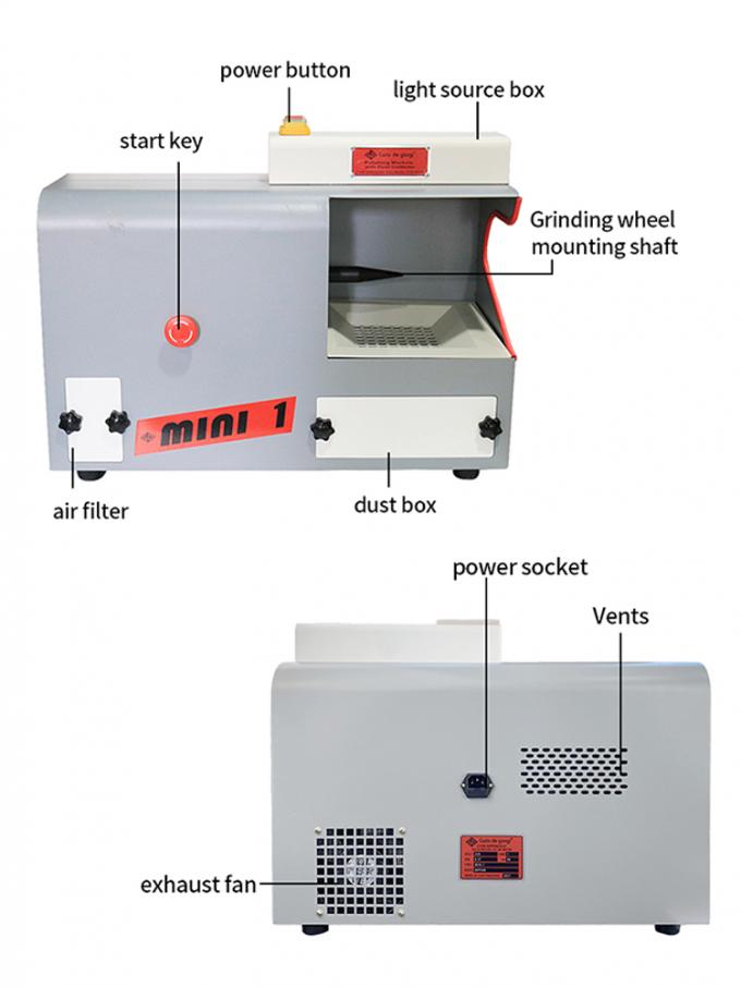 DM-S Double Spindle Mini Polisher with Empty Spindles for Custom Jewelry Buff Wheels