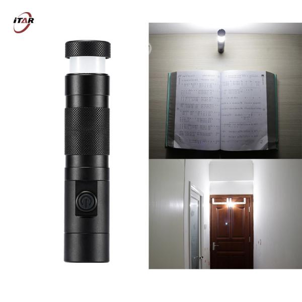 18650 Li Ion Battery USB C Rechargeable Camping Flashlight Dual LEDs IP65 Aluminum