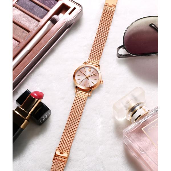 Bracelet Mesh Band Ladies Alloy Quartz Watch Waterproof Minimalist Watches