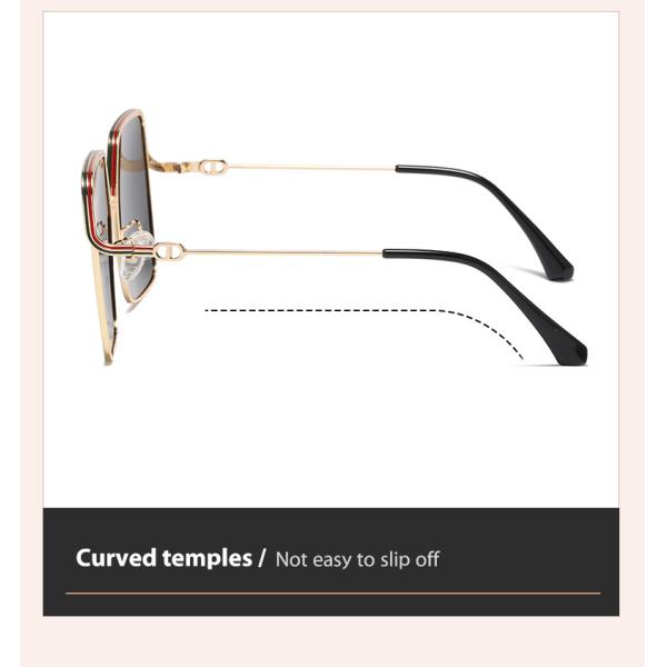 Объектив TAC солнечных очков рамки металла женщин полигональный управляя УЛЬТРАФИОЛЕТОВЫЙ преграждая