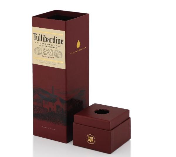 Plain Cardboard Small Gift Wine Bottle Box for Packaging CMYK as per pantone