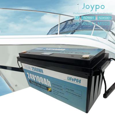 24V Marine Deep Cycle Battery Lithium Iron Phasphate Fishing Boat Battery 100Ah 200Ah