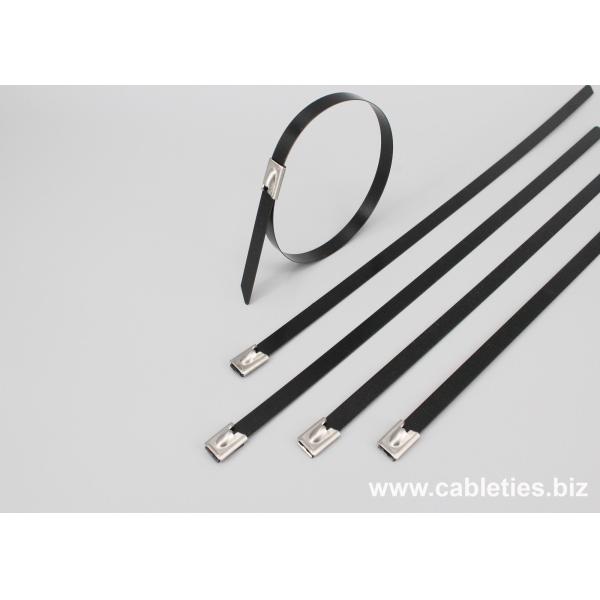 201 304 316 epoxy coated Stainless steel cable ties-ball self locking