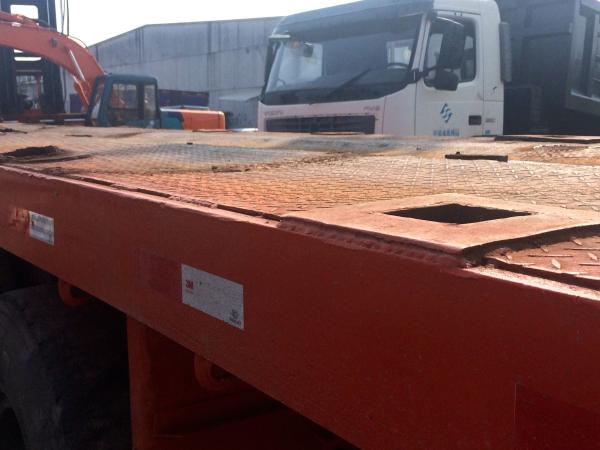 20 Ft Tri Axles Used Truck Trailers Single Drum Roller For Transportation