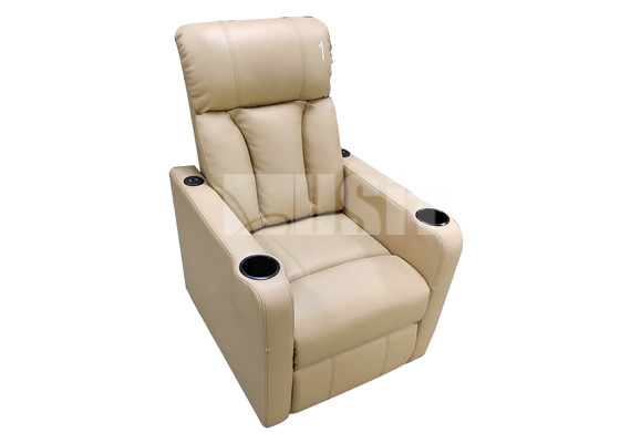 Genuine Leather VIP Theatre Cinema Modern Recliner Chair With Footrest