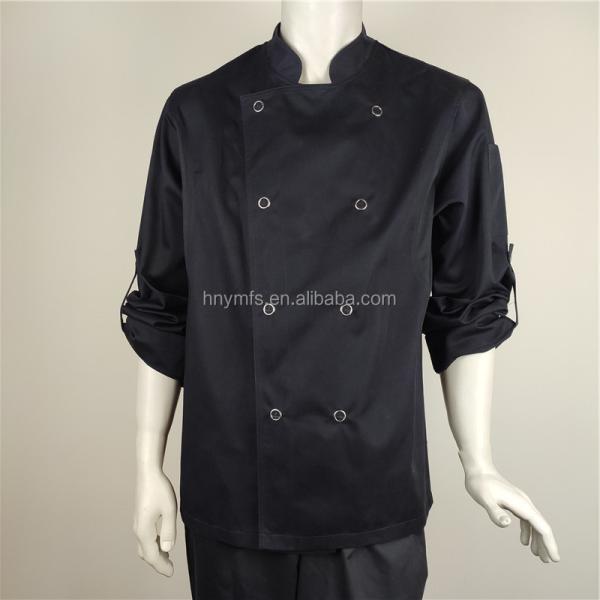 New Products waterproof oil repellent hotel uniform white long sleeves chef uniform coat