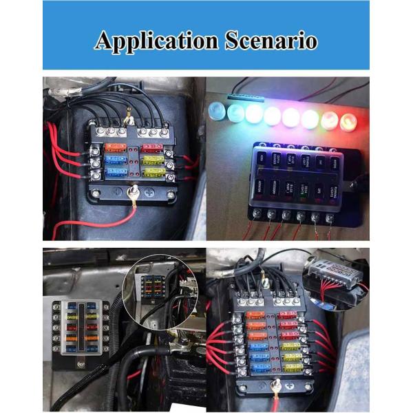 12V 32V DC Водостойкий аккумулятор для морской лодки Автомобильный аудио ANL MIDI MEGA Fuse Box Block Holder