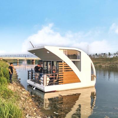 Maison de 1 chambre Barque Maison flottante Pontoons équipés de télévision