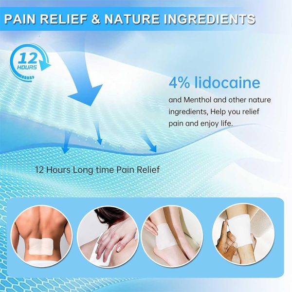 Hydrogel Cooling Pain Relief Patch Chinese Plaster 10x14cm Physical Compress Cold Gel