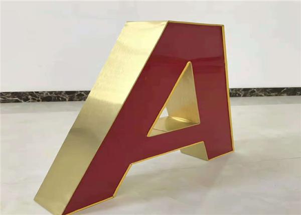 Single Coating Aluminum Channel Letters With Plastic Edge For Lighting Letters