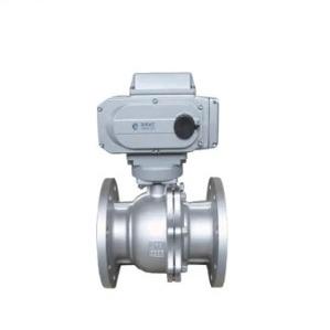 API6d Forjado A105 F304 2PC SS Valva de Esfera Flutuante Montado Actuador Elétrico