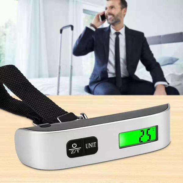 Balance à bagages numérique portable suspendue avec écran LCD, capacité de 50 kg et balances électroniques de haute précision