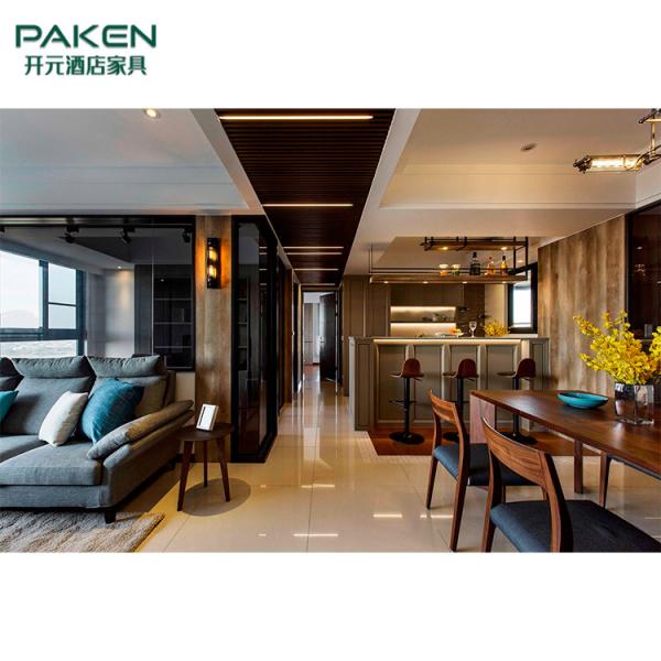 Деревянная теплая мебель кухни виллы устанавливает таблицу и стул Адвокатуры