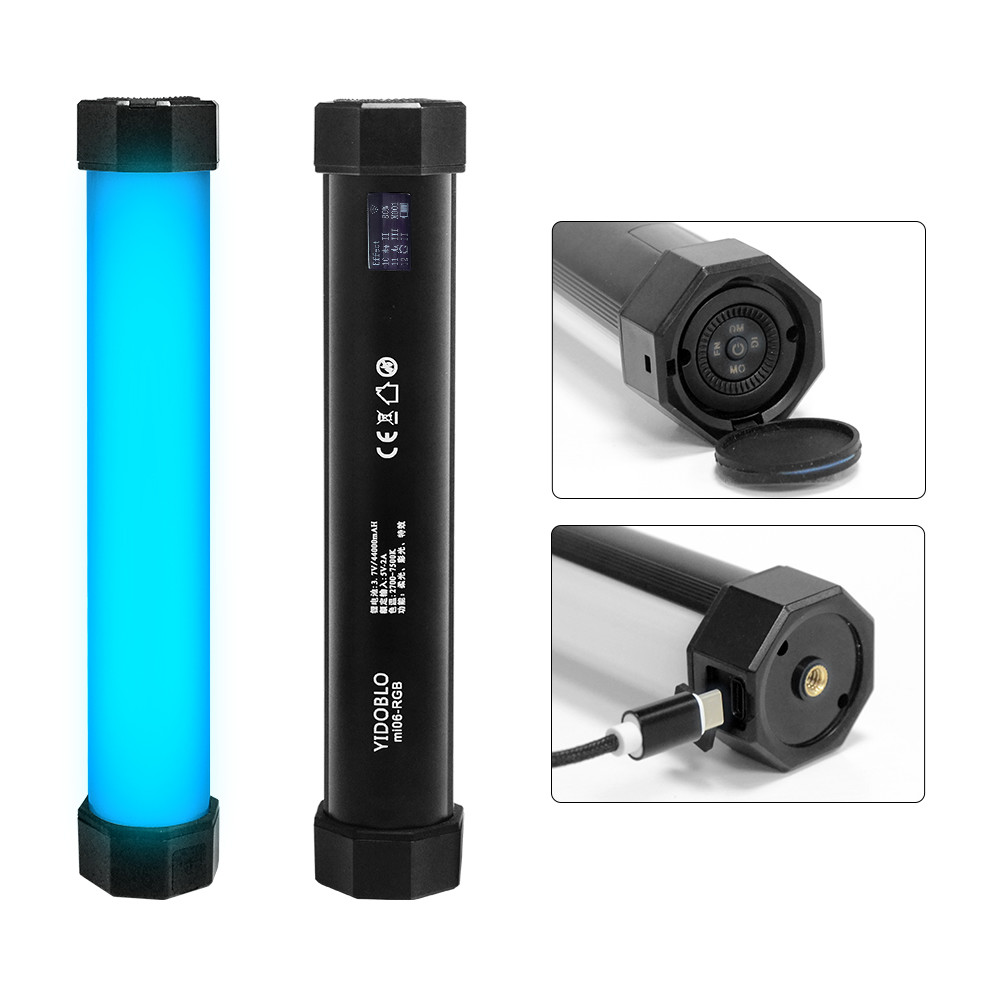 Ручные RGB Tube Studio Light Youtube видеокамеры 2700-7500k с 14 световыми эффектами для фотографии