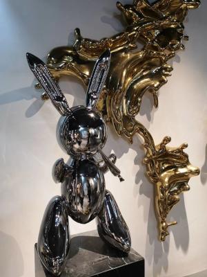 2020 Mirror Stainless Steel Rabbit Elk Moose Wapiti Sculpture Fabrication For Sale