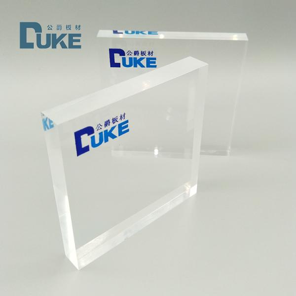 High Clarity Optical Cast Acrylic Sheet Virgin Mitsubishi MMA 92% Light Transmission Custom cutting