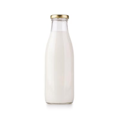 500Ml Leak Proof Jam Daily Milk Delivery Glass Bottle With Metal Lid