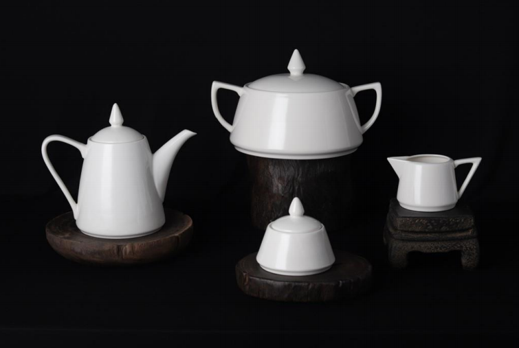 62 pcs handle full gold dinner set