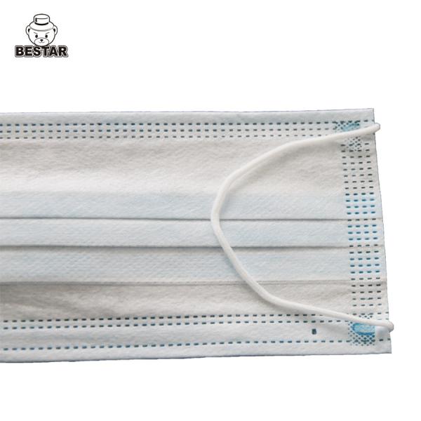 EN14683 Black 3 Layers Surgical Disposable Face Mask For Hospital 16.5x9.5