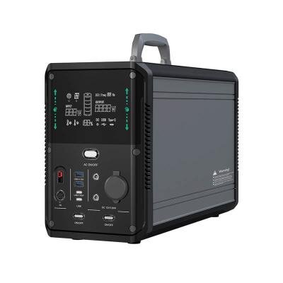 1500w 1380Wh Portable Outdoor Solar Generator For Camping Home Emergency Power Supply