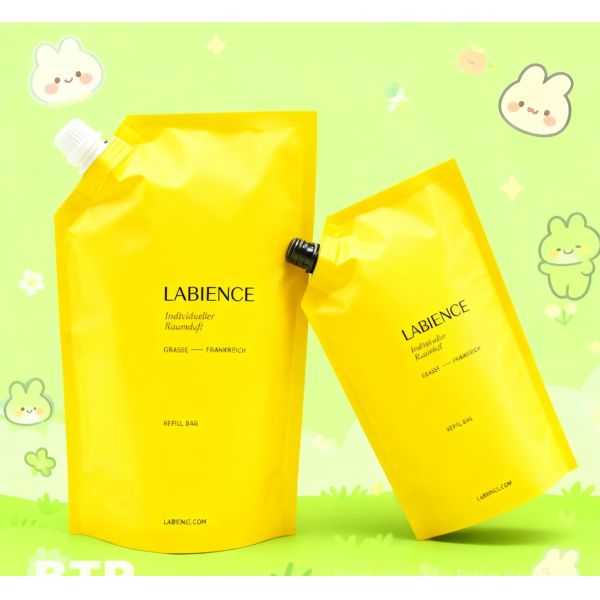 Customized 100ml 500ml 1L Colorful Plastic Stand up Spout Pouch with Spout Biodegradable Gravure Printing for Shampoo Soda Juice