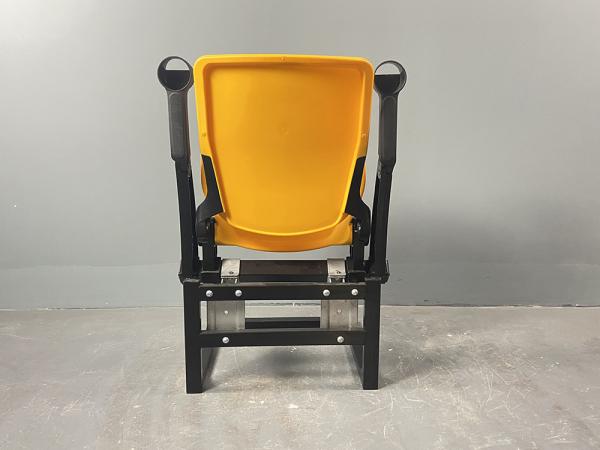 STUNITY UV resistant gas assisted PP plastic beam mounted stadium chair with cupholder armrest