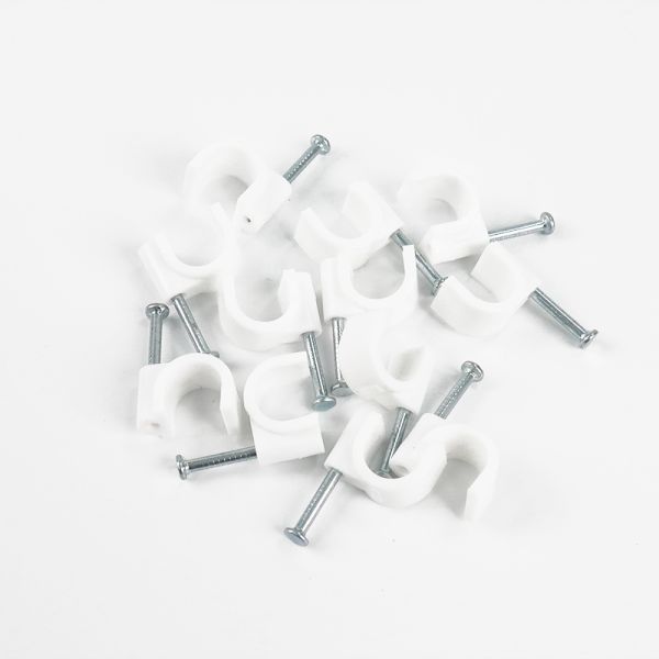 Widely Used Plastic Wire Clips on Wall 12mm Black Cable Clips